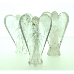 Clear Quartz Carved Gemstone Angel